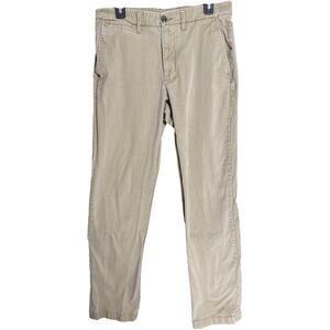 Goodfellow Chino Pants Men Size 32 Tan Brown Minimalist Preppy Cotton Business
